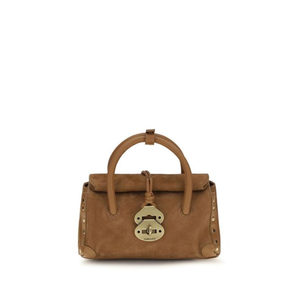 Zanellato Brown Calf Leather Bos Taurus Women's Handbag